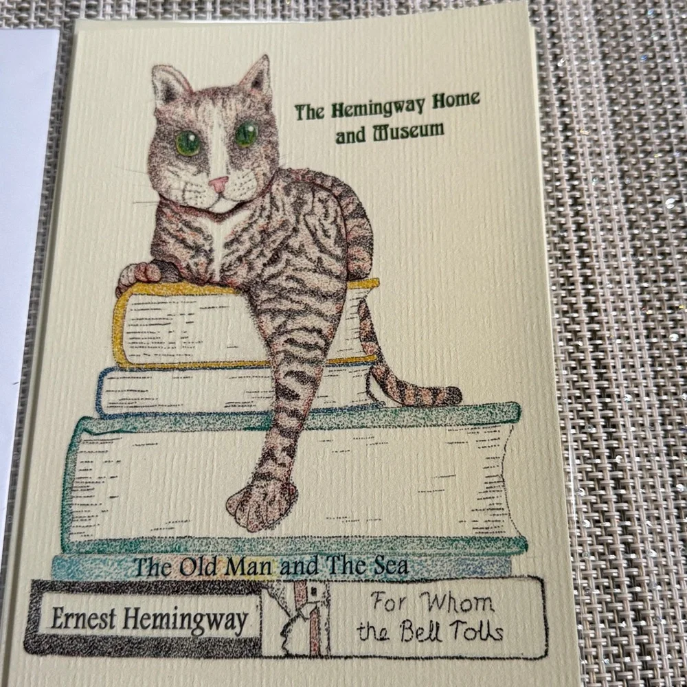 Key West Ernest Hemingway Home Museum Florida Cats Greeting Note Cards Souvenir